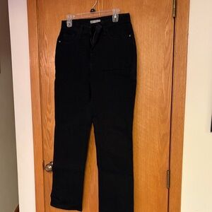 Lee Women's Black Straight Leg Jeans 10short
